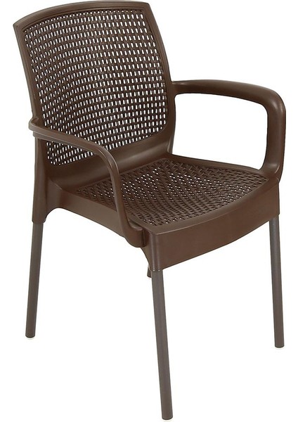 Defne Rattan Koltuk (2 Adet) KAHVERENGİ