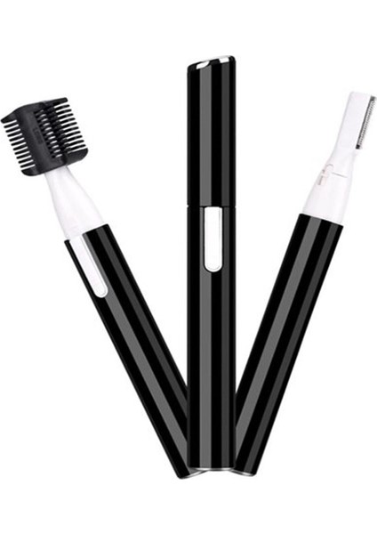 Pilli Burun ve Bıyık Temizleme Cihazı, Siyah, Kullanışlı ve Pratik Tasarım