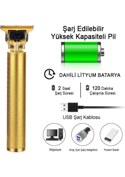 Şarjlı T9 Giyotin Traş Makinesi Güçlü ve Hassas Kesim Çok Yönlü Kullanım fırsatları
