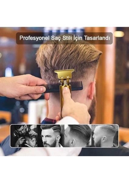 Şarjlı T9 Giyotin Traş Makinesi Güçlü ve Hassas Kesim Çok Yönlü Kullanım indirimleri