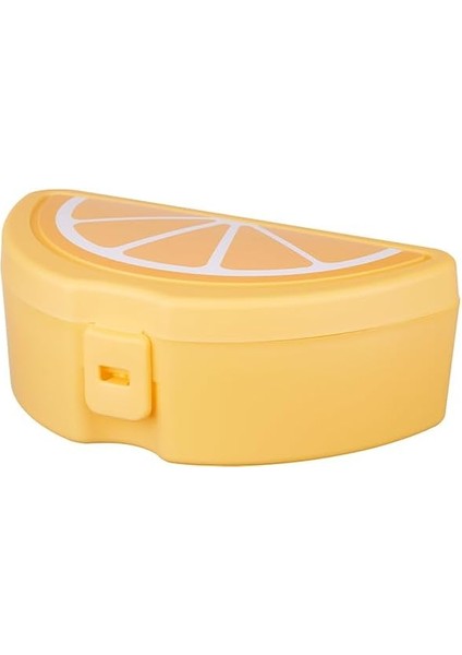 Okul Için Çatallı Vitamin Beslenme Kabı, Okul Beslenme Kutu ve Çantası, Plastik Beslenme Kutusu, Çocuk Beslenme Çantası 4 Renk (Limon) modelleri