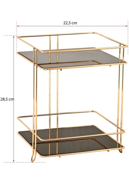 Çift Katlı Kare Organizer, Çok Renkli, Pratik ve Şık Saklama Çözümü fiyatları