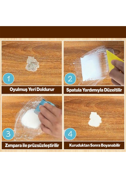 Ahşap Parke Tamir Dolgu Çizik Giderici Masif Kaplama Beyaz Renk 1 kg Boşluk Doldurucu Onarım Macunu fiyatları