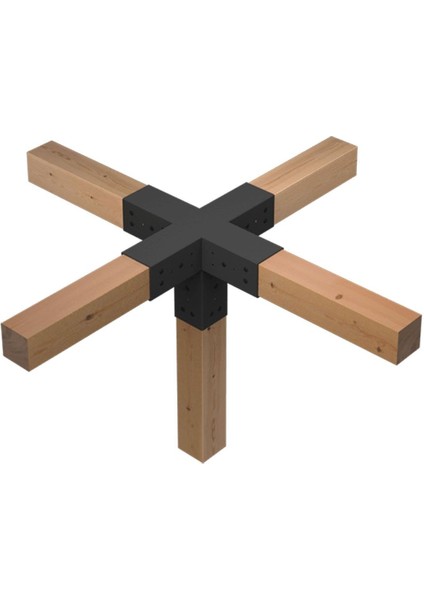 9x9 Ahşap Kirişler Için Çok Renkli 5 Kollu Pergola Orta Braketi