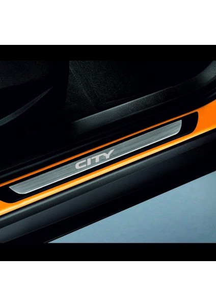 Honda City 2006-2020 Modeller Old Krom Kapı Eşiği 4 Parça Yazılı fiyatları