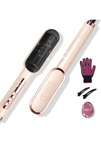 Ring Plus Iyonik Saç Düzleştirici Tarak, Nano Titanyum Kaplamalı, LED Ekranlı