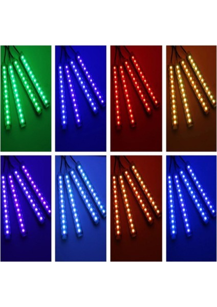 Kumandalı Ayakaltı LED Rgb Müziğe Duyarlı Iç Aydinlatma 12 Ledli fiyatları