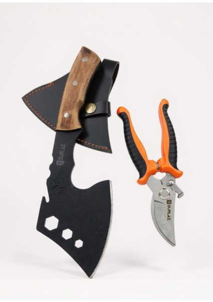 Outdoor Kamp Bahçe Balta Bahçe Bağ Makası Dal Budama 2'li Set