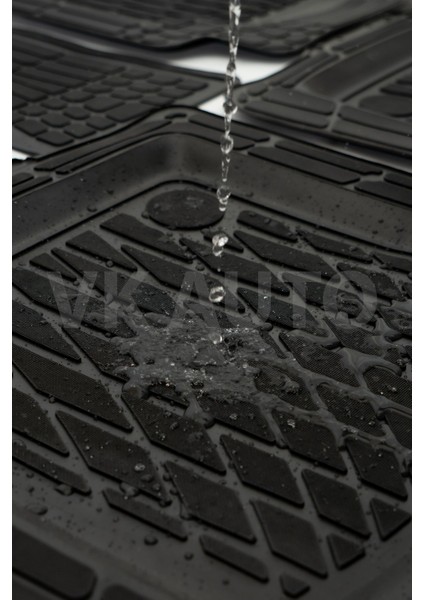 Siyah Havuzlu Araba Paspası 4d Tüm Araçlara Uyumlu Unıversal modelleri