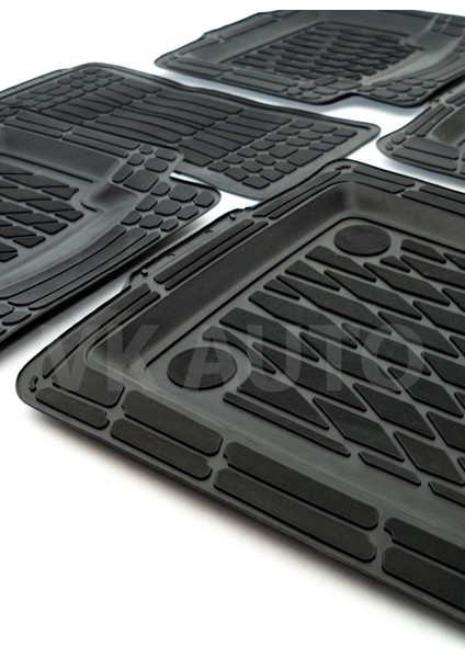 Siyah Havuzlu Araba Paspası 4d Tüm Araçlara Uyumlu Unıversal