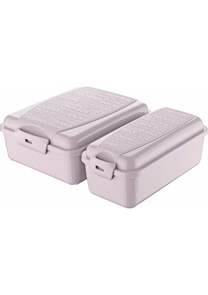 Pembe Bölmeli Beslenme Kutusu Çatal Bıçak Takımı Sağlıklı ve Şık Tasarım
