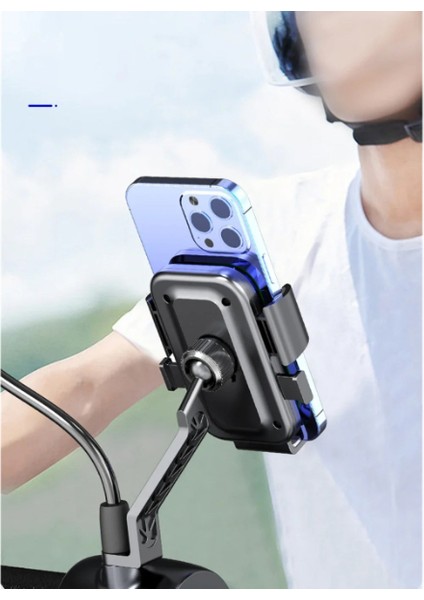 360° Dikiz Aynası Bisiklet Motosiklet Telefon Tutucu