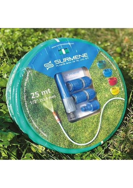 12,5 mm 25 M Bahçe Hortumu Seti, Dayanıklı ve Esnek Sulama Çözümü