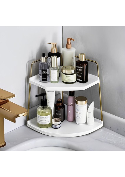 Şık Ahşap ve Çelik Organizer, Mutfak, Banyo, Salon ve Çalışma Masası Işıltısı