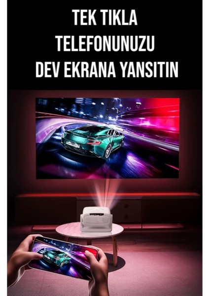 Taşınabilir Android Wifi Destekli Akıllı Sinema Projektörü, Ultra Hd Görüntü Kalitesi fiyatları
