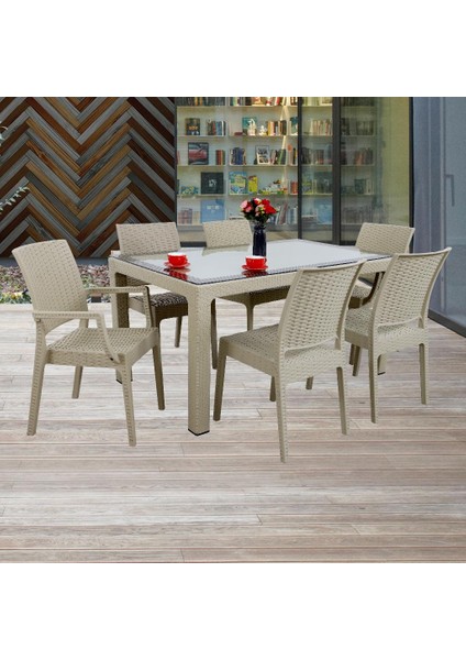 Elit Rattan 90x150 2 Elit Koltuk 4 Elit Sandalye Camlı Masa Takımı Çölbeji modelleri
