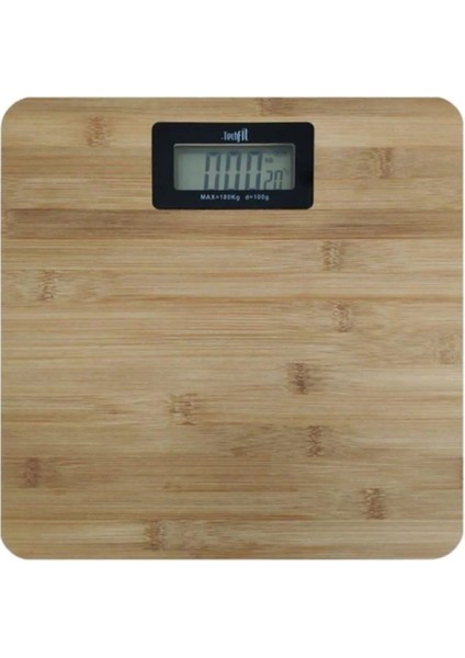 Bambu Yüzeyli Dijital Banyo Baskülü, Şık ve Doğal Tasarım, TF-1064