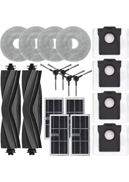 Dreame Bot L10S Pro Ultra HEAT/X30 ULTRA/X30 PRO/S10 Pro Ultra Vakum Parçaları Ana Yan Fırça Filtre Paspas Toz Torbaları (Yurt Dışından)