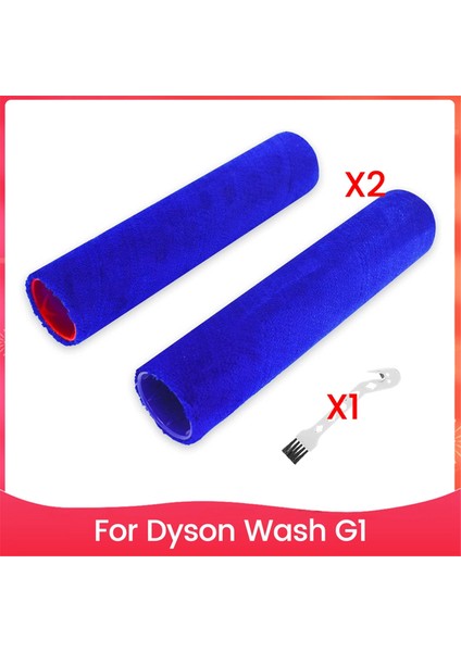 Dyson Wash G1 Islak Temizleyici, Zemin Fırçalama Makinesi Vakum Ataşmanları Için 2 Paket Rulo Fırça Yedek Parçaları (Yurt Dışından)