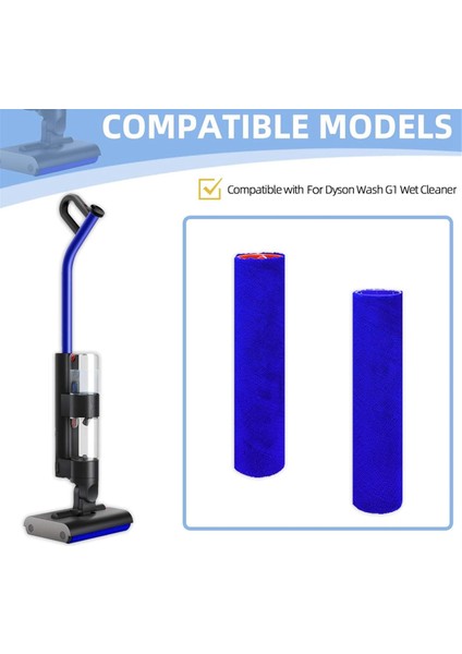 Dyson Wash G1 Islak Temizleyici, Zemin Fırçalama Makinesi Vakum Ataşmanları Için 2 Paket Rulo Fırça Yedek Parçaları (Yurt Dışından) fiyatları