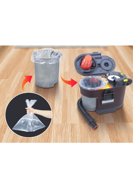 Shark VS100 VS101 VS100C Messmaster Taşınabilir Islak ve Kuru Elektrikli Süpürge Aksesuarları Için 100 Adet Vakumlu Pe Düz Torbalar (Yurt Dışından) fiyatları