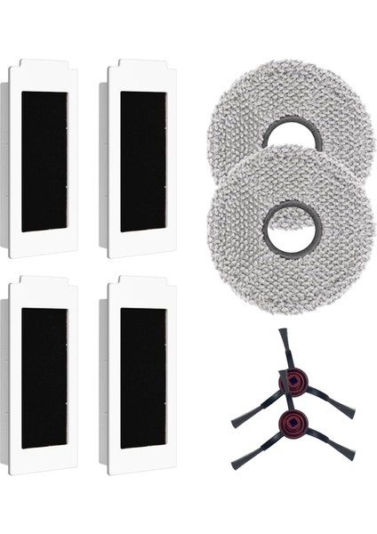 Ecovacs T30 Pro Omni, T30 Omni Robot Süpürge Yedek Parçaları, Hepa Filtre Yan Fırçalar Paspas Pedleri (Yurt Dışından)