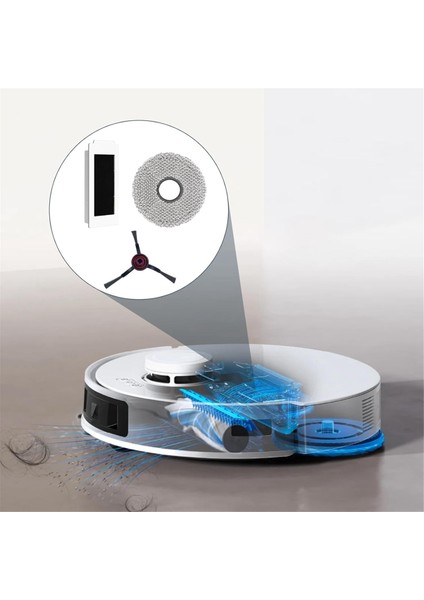 Ecovacs T30 Pro Omni, T30 Omni Robot Süpürge Yedek Parçaları, Hepa Filtre Yan Fırçalar Paspas Pedleri (Yurt Dışından) fırsatları