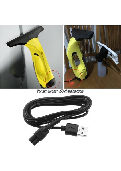 Karcher Wv1/ Wv1 Plus/ Wv2/ Wv5/ WV60 USB Şarj Güç Kablosu 5.5V Için Elektrikli Süpürge USB Şarj Kablosu Yedek (Yurt Dışından) fiyatları