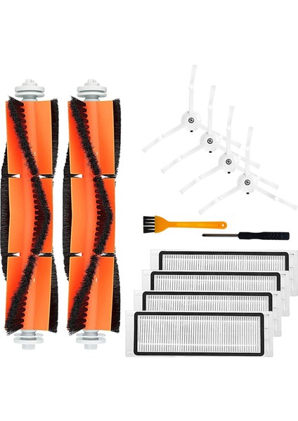 Xiaomi Roborock E25 E4 S5 S6 E20 E35 C10 S50 S51 S4 Ana Yan Fırça Hepa Filtre Yedek Aksesuarları Kiti (Yurt Dışından)