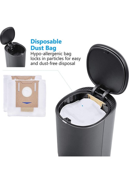 Ecovacs Deebot T8 T8+ T8 Aıvı T8 Aıvı+ T8 Max N8+ N8 Pro+ T9+ DX93 DDX96 Elektrikli Süpürge Yedek Parçaları Için 5 Adet Toz Torbası (Yurt Dışından) fiyatları