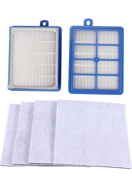 Yıkanabilir 2 Adet Toz Hepa Filtresi H12 H13 + 4 Adet Motor Pamuk Filtresi Philips Electrolux Aeg Elektrikli Süpürge Yedek Parçaları Için (Yurt Dışından) modelleri