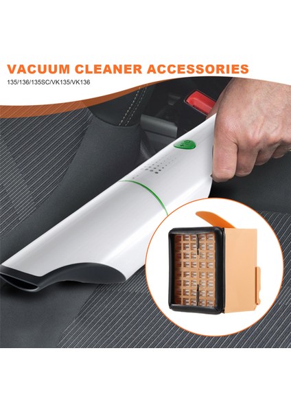 Vorwerk Için Zubehoer Setleri - Kobold 135/136 / 135SC / VK135 / VK136 - 2 x Hijyen Filtresi + 2 x Motor Koruma Filtresi + 6 x Koku (Yurt Dışından) fiyatları