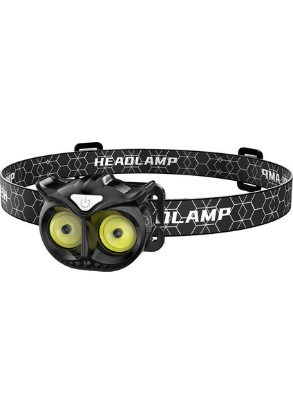 Indüksiyon Baykuş Far Güçlü LED Mini Taşınabilir Açık Kamp Balıkçılık Far Cob Uyarı Far (Yurt Dışından)