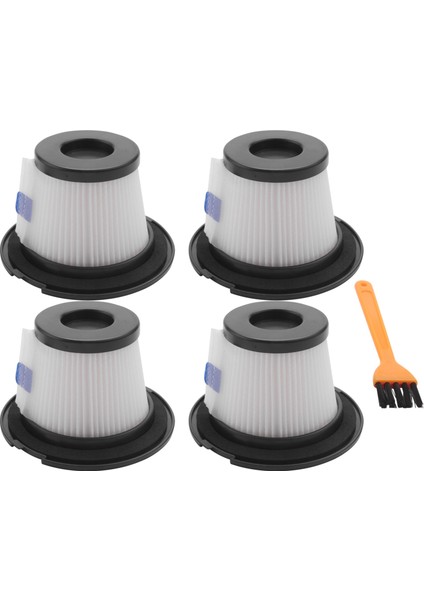 Paket Değiştirilebilir Hepa Filtresi, Moosoo K17 Kablosuz Elektrikli Süpürge Için Uygun (4 Hepa Filtre ve 4 Filtre) (Yurt Dışından)