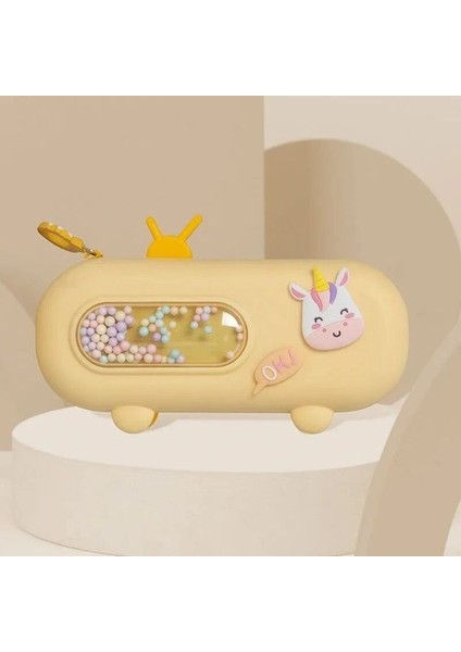 A3 Kabarcık Makinesi Sevimli Kalem Kutusu Çocuk Silikon Kalem Kutusu Okul Kırtasiye Kutusu Öğrenci Kalem Kutusu Hediye Kutusu (Yurt Dışından)