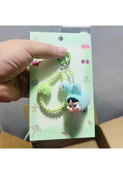 Kawaii Akıllı Crybaby × Uçan Küçük Polis Zinciri Backpack Kolye Inspeart Boncuklu Bilezik Aksesuarları Dekorasyon Anahtarlık Renk: 4 (Yurt Dışından)
