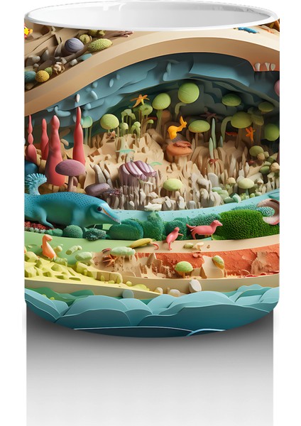 Fantezi Orman Yolu – Masalsı Renkler – Baskılı Kupa modelleri