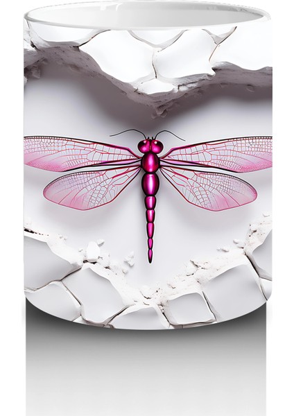 Duvar Patlağı Arasında Mor Yusufçuk – Baskılı Kahve Kupası modelleri