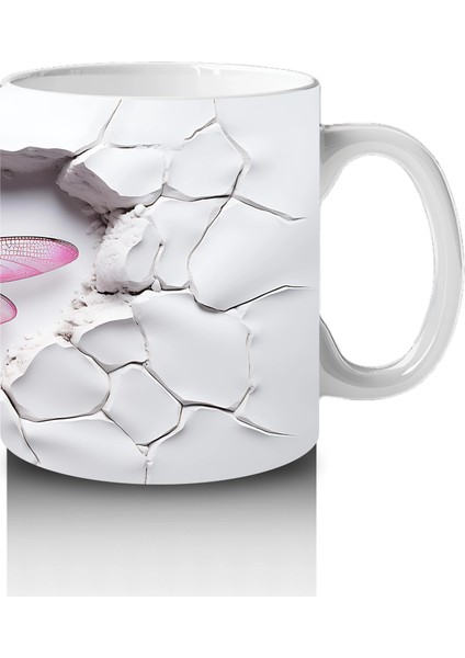 Duvar Patlağı Arasında Mor Yusufçuk – Baskılı Kahve Kupası fırsatları