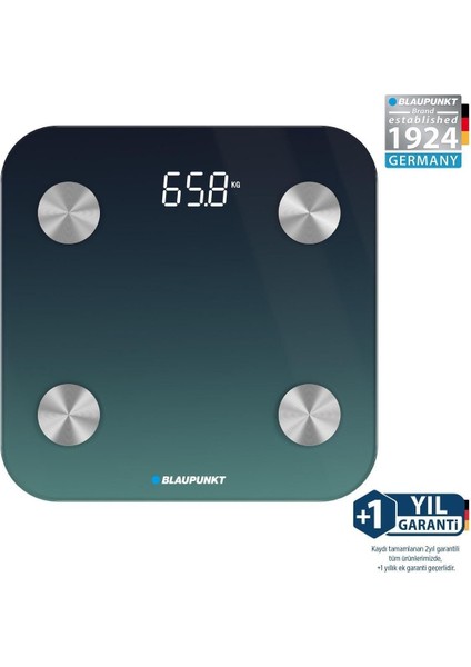Akıllı Bluetooth Baskül, Şık Lacivert, Sağlıklı ve Güvenilir Tartım Deneyimi