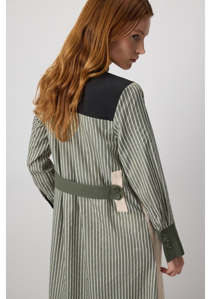 Color Block Shırt Dress indirimleri
