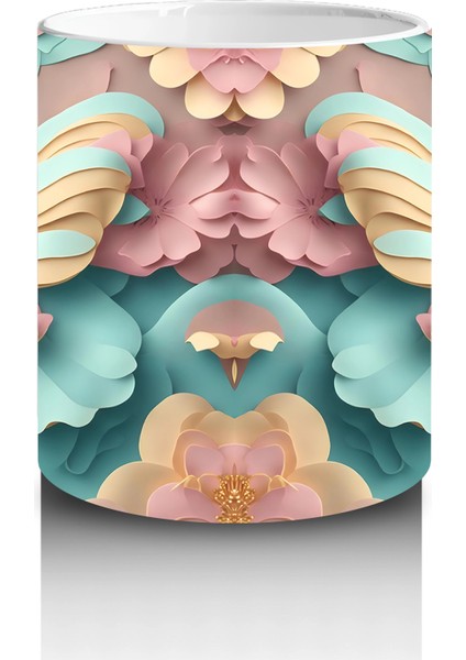 Mavi Arka Plan Üzerinde Çift Kelebek – Baskılı Kupa modelleri