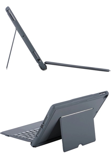 T5506D Ipad 10.2 (9.nesil) Kılıf Palermo Ledli Klavyeli Standlı Tablet Kılıfı - Siyah Bstmy fırsatları