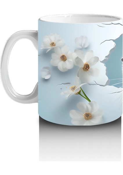 Mavi Fon Üzerinde Su Samuru Figürü – Baskılı Kupa fiyatları