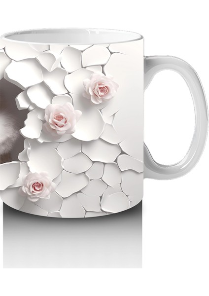 Kiraz Dalları Arasında Parlak Gözlü Baykuş – Baskılı Kupa fırsatları