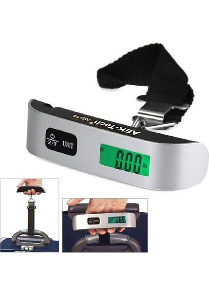 Askılı El Bagaj Tartısı 50 kg Kapasite LCD Ekran