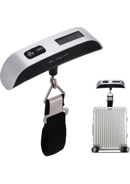 Askılı El Bagaj Tartısı 50 kg Kapasite LCD Ekran