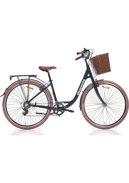 Bıanchı C281 Kadın Şehir Bisikleti 420H V 28 Jant 7 Vites Black Grey Glossy