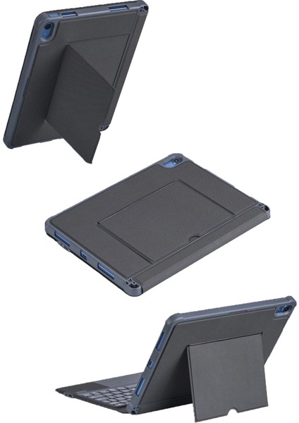 T5508D Ipad 2022 10.9 (10.nesil) Kılıf Palermo Ledli Klavyeli Standlı Tablet Kılıfı - Siyah Bstmy fırsatları