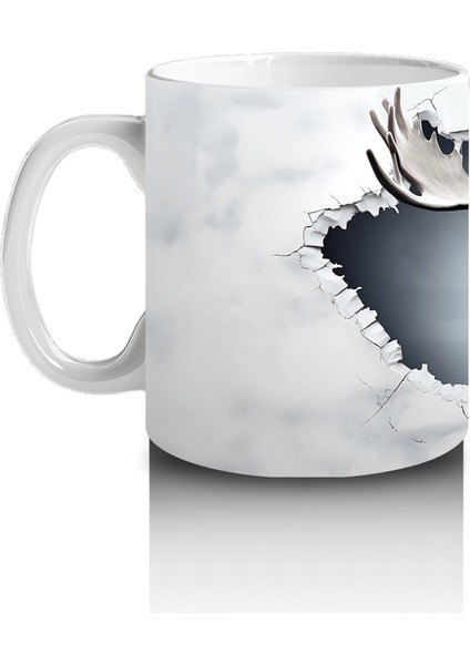 Bulutların Üzerinde Geyik Figürü – Baskılı Kupa fiyatları